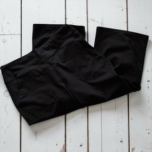 G4Free Wide Leg Capri Pants XL Black Athleisure Yoga Lounge Stretch